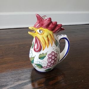 Deruta Italian Rooster Pitcher